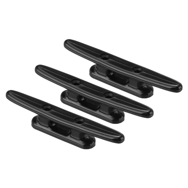 PATIKIL 100 mm ナイロンボートドッククリート 3個 カヤック 小型ロープタイクリート ドック マリンデッキボート カヌー カヤック 装飾用